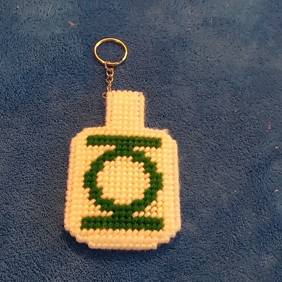 Hand Crafted Accessories - Green Lantern keychain